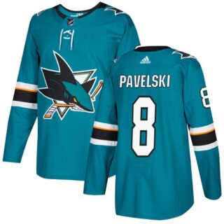Youth San Jose Sharks #8 Joe Pavelski Teal Home Authentic Stitched NHL Jersey
