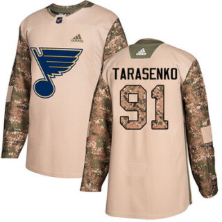 Youth St. Louis Blues #91 Vladimir Tarasenko Camo Authentic 2017 Veterans Day Stitched NHL Jersey