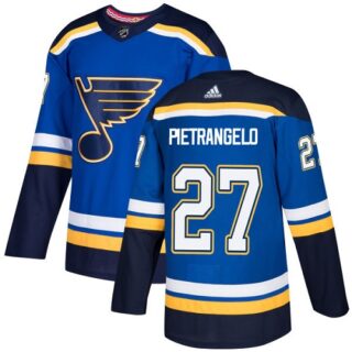 Youth St. Louis Blues #27 Alex Pietrangelo Blue Home Authentic Stitched NHL Jersey