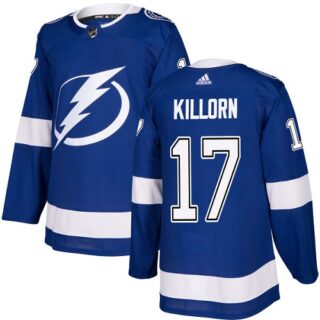 Youth Tampa Bay Lightning #17 Alex Killorn Blue Home Authentic Stitched NHL Jersey
