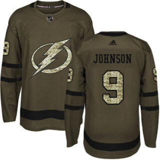 Youth Tampa Bay Lightning #9 Tyler Johnson Green Salute to Service Stitched NHL Jersey