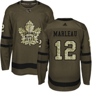 Youth Toronto Maple Leafs #12 Patrick Marleau Green Salute to Service Stitched NHL Jersey