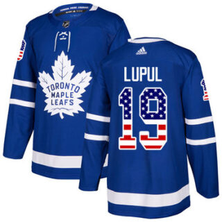 Youth Toronto Maple Leafs #19 Joffrey Lupul Blue Home Authentic USA Flag Stitched NHL Jersey