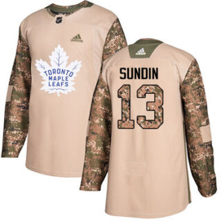 Youth Toronto Maple Leafs #13 Mats Sundin Camo Authentic 2017 Veterans Day Stitched NHL Jersey