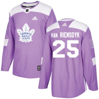 Youth Toronto Maple Leafs #25 James Van Riemsdyk Purple Authentic Fights Cancer Stitched NHL Jersey