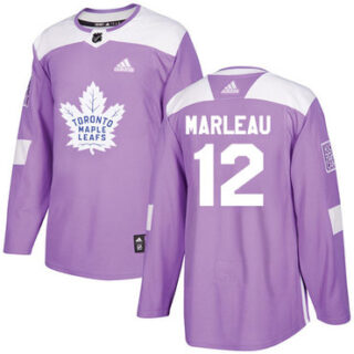 Youth Toronto Maple Leafs #12 Patrick Marleau Purple Authentic Fights Cancer Stitched NHL Jersey