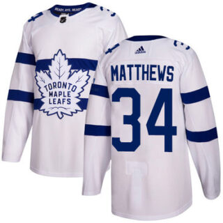 Youth Toronto Maple Leafs #34 Auston Matthews White Authentic 2018 Stadium Series Stitched NHL Jersey