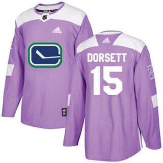 Youth Vancouver Canucks #15 Derek Dorsett Purple Authentic Fights Cancer Stitched NHL Jersey