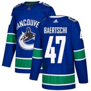 Youth Vancouver Canucks #47 Sven Baertschi Blue Home Authentic Stitched NHL Jersey