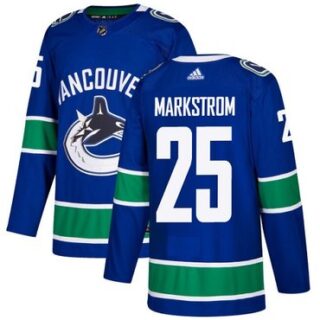 Youth Vancouver Canucks #25 Jacob Markstrom Blue Home Authentic Stitched NHL Jersey