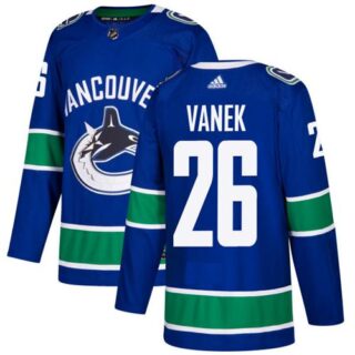 Youth Vancouver Canucks #26 Thomas Vanek Blue Home Authentic Stitched NHL Jersey