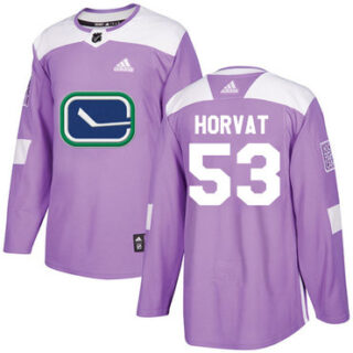 Youth Vancouver Canucks #53 Bo Horvat Purple Authentic Fights Cancer Stitched NHL Jersey