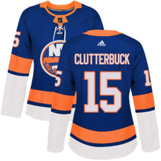 Women's New York Islanders #15 Cal Clutterbuck Royal Blue Home Authentic Stitched NHL Jersey