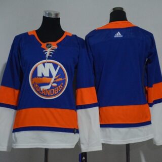 Women's New York Islanders Blank Royal Blue Home Authentic Stitched NHL Jersey