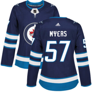 Women's Winnipeg Jets #57 Tyler Myers Navy Blue Home Authentic Stitched NHL Jersey