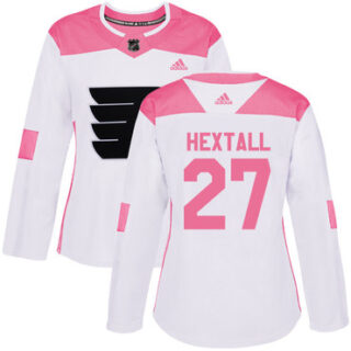 Women's Philadelphia Flyers #27 Ron Hextall White Pink Authentic Fashion Stitched NHL Jersey