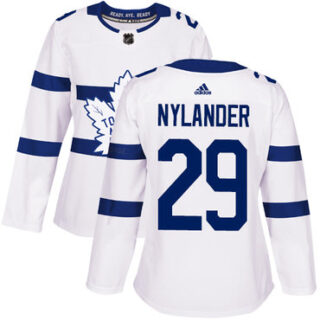 Women's Toronto Maple Leafs #29 William Nylander White Authentic 2018 Stadium Series Stitched NHL Jersey