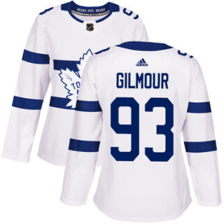 Women's Toronto Maple Leafs #93 Doug Gilmour White Authentic 2018 Stadium Series Stitched NHL Jersey