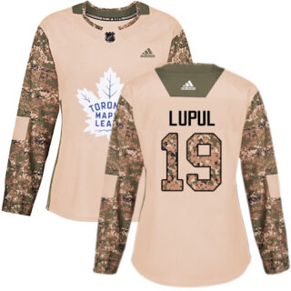 Women's Toronto Maple Leafs #19 Joffrey Lupul Camo Authentic 2017 Veterans Day Stitched NHL Jersey