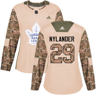 Women's Toronto Maple Leafs #29 William Nylander Camo Authentic 2017 Veterans Day Stitched NHL Jersey