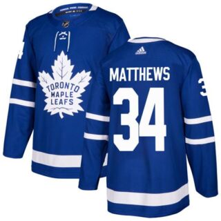 Youth Toronto Maple Leafs #34 Auston Matthews Blue Home Authentic Stitched NHL Jersey