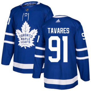 Youth Toronto Maple Leafs #91 John Tavares Blue Home Authentic Stitched NHL Jersey