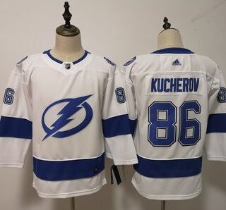 Women's Tampa Bay Lightning #86 Nikita Kucherov White Jersey