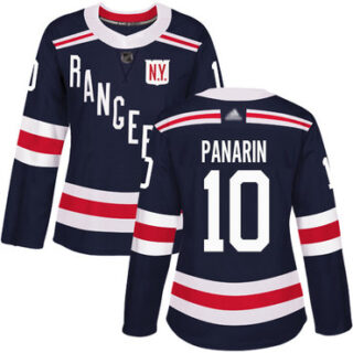 Women's New York Rangers #10 Artemi Panarin Navy Blue Authentic 2018 Winter Classic Stitched Hockey Jersey