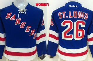 Women's New York Rangers #26 Martin St. Louis Light Blue Womens Jersey