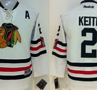 Youth Chicago Blackhawks #2 Duncan Keith 2015 Winter Classic White Jersey