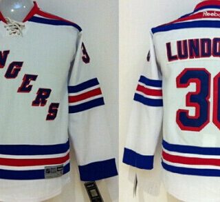 Youth New York Rangers #30 Henrik Lundqvist White Jersey