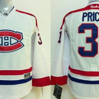 Youth Montreal Canadiens #31 Carey Price White Jersey