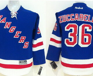 Youth New York Rangers #36 Mats Zuccarello Light Blue Jersey