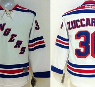 Youth New York Rangers #36 Mats Zuccarello White Jersey