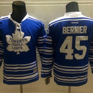 Youth Toronto Maple Leafs #45 Jonathan Bernier 2014 Winter Classic Blue Jersey