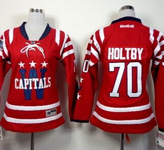Women's Washington Capitals #70 Braden Holtby 2015 Winter Classic Red Jersey