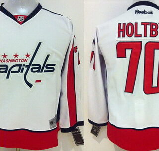 Youth Washington Capitals #70 Braden Holtby 2015 White Jersey
