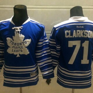 Youth Toronto Maple Leafs #71 David Clarkson 2014 Winter Classic Blue Jersey