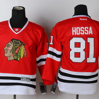 Youth Chicago Blackhawks #81 Marian Hossa Red Jersey