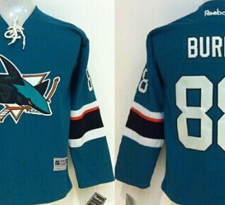 Youth San Jose Sharks #88 Brent Burns 2014 Blue Jersey