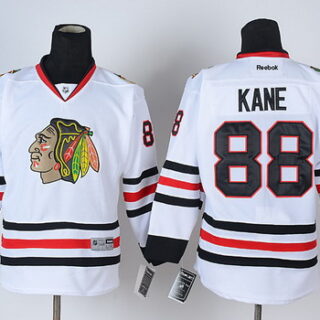 Youth Chicago Blackhawks #88 Patrick Kane White Jersey
