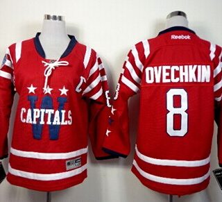 Youth Washington Capitals #8 Alex Ovechkin 2015 Winter Classic Red Jersey