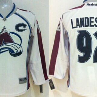 Colorado Avalanche #92 Gabriel Landeskog White Youth Jersey