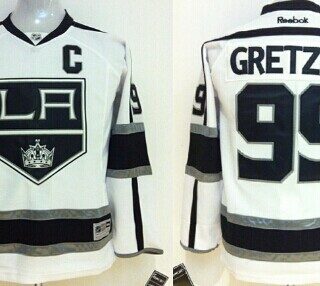 Youth Los Angeles Kings #99 Wayne Gretzky White Jersey