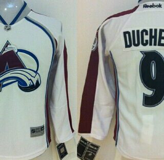 Colorado Avalanche #9 Matt Duchene White Youth Jersey