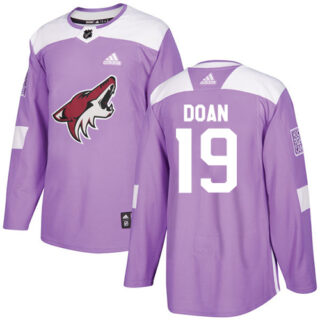 Youth Arizona Coyotes #19 Shane Doan Purple Authentic Fights Cancer Stitched NHL Jersey
