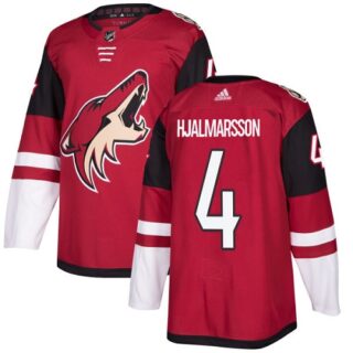 Youth Arizona Coyotes #4 Niklas Hjalmarsson Maroon Home Authentic Stitched NHL Jersey