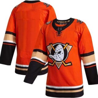 Men's Anaheim Ducks Blank Orange Stitched Jersey