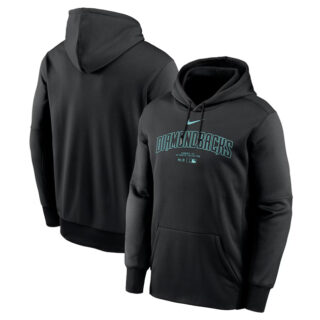 Men's Arizona Diamondbacks Black Collection Practice Performance Pullover Hoodie