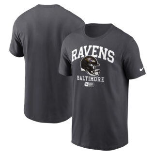 Men's Baltimore Ravens Anthracite Helmet Essential T-Shirt